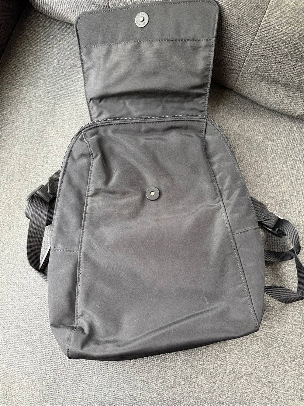Harley-Davidson Black & Orange Nylon Mini Backpack Lightweight Motorcycle Bag